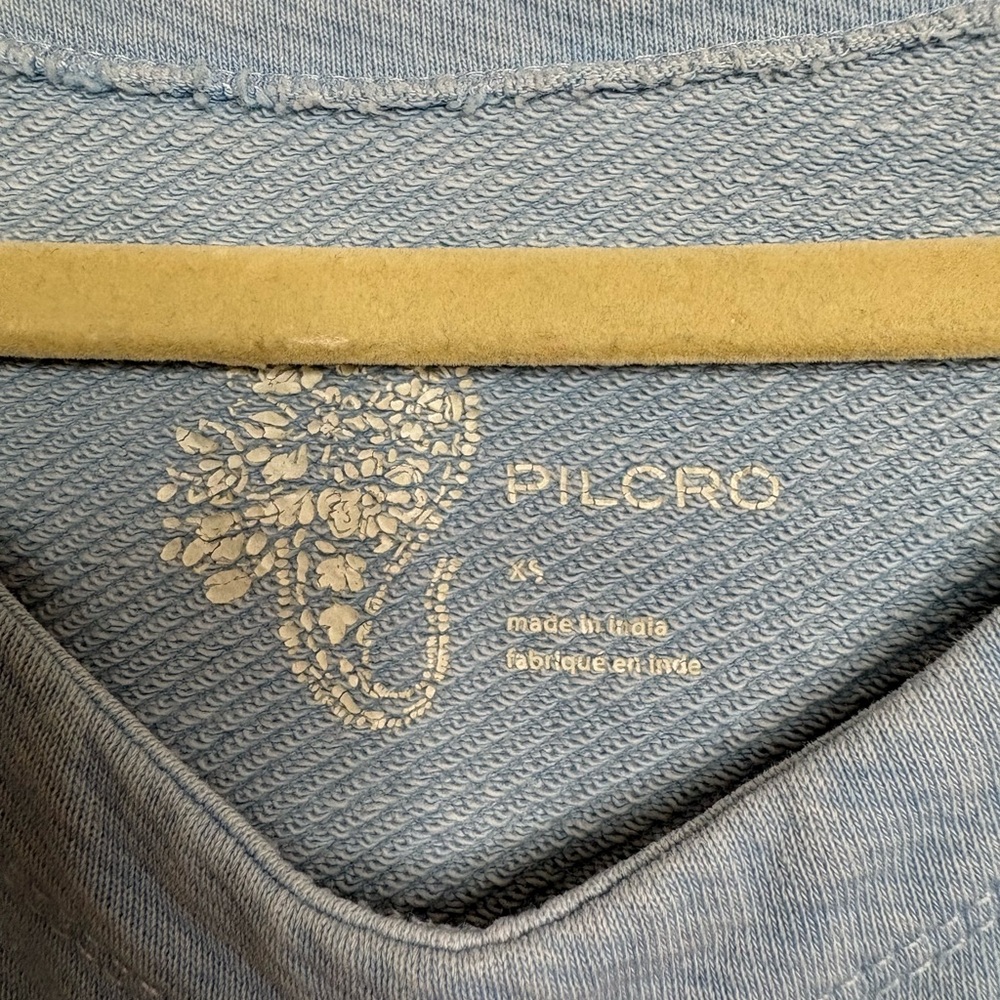 Pilcro Light Blue Textured Top - Picture 4 of 6